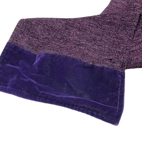 Vintage Toucan Collection NY 100% Purple Rayon Velvet Long Scarf - Picture 2 of 8